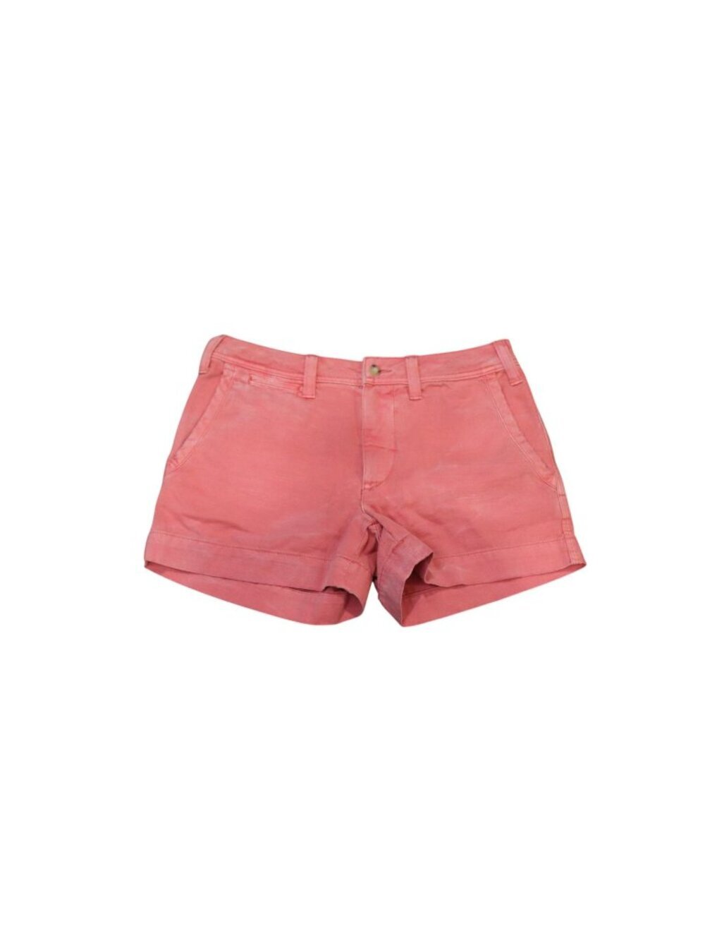 Ralph Lauren Blue Label Distressed Red Cotton Chino Shorts Size 4, NWT